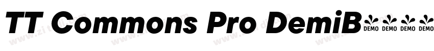 TT Commons Pro DemiB字体转换